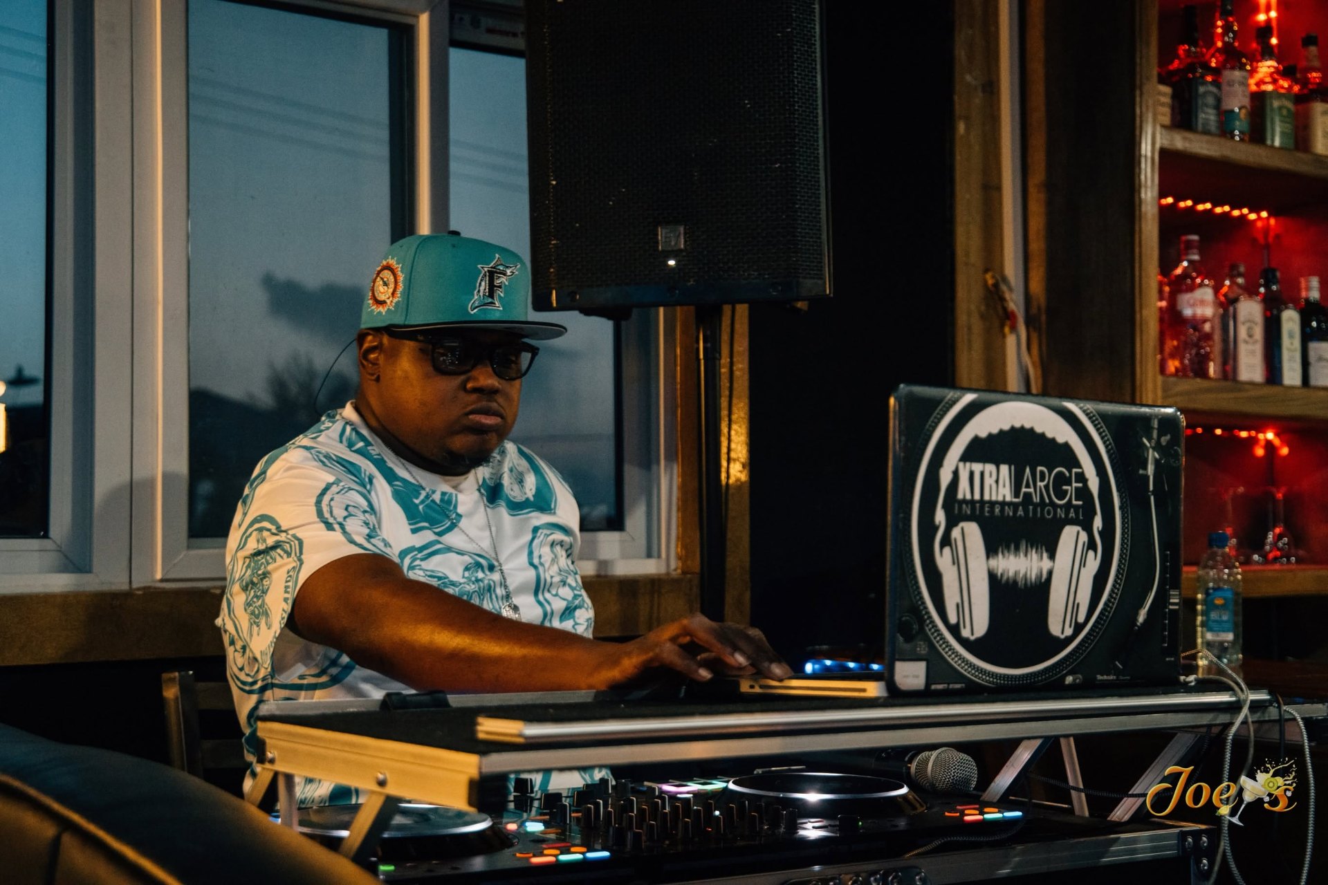 DJ at Joey's keeping the night alive